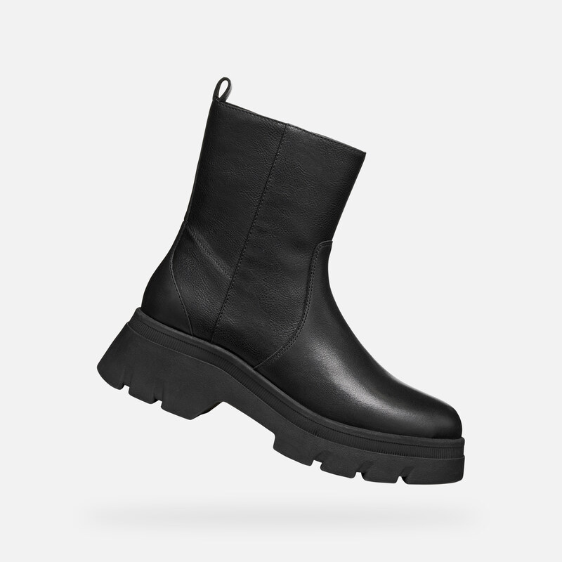 Černá dámská kotníková obuv Geox Pluette - Dámské