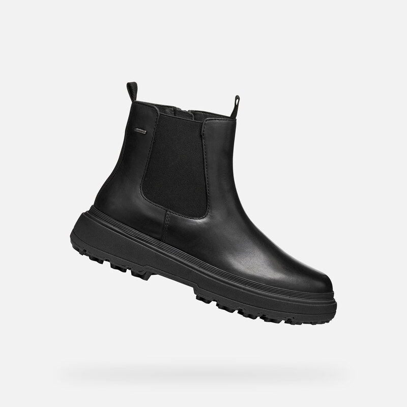 Černá dámská kotníková obuv Geox Lamidie + Grip ABX - Dámské
