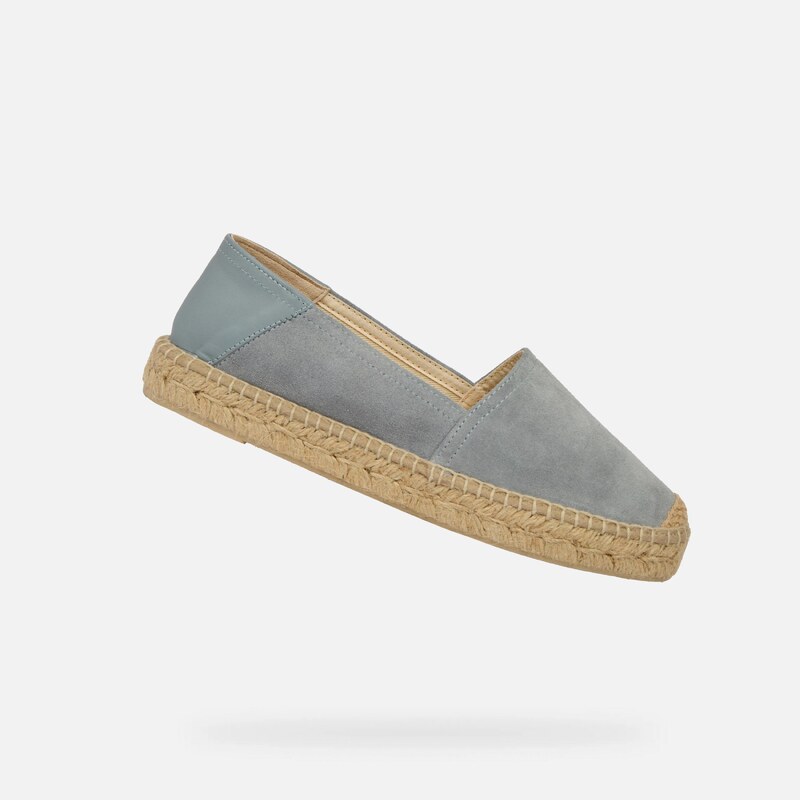Šedé dámské espadrilky Geox Lampedusa 108967929