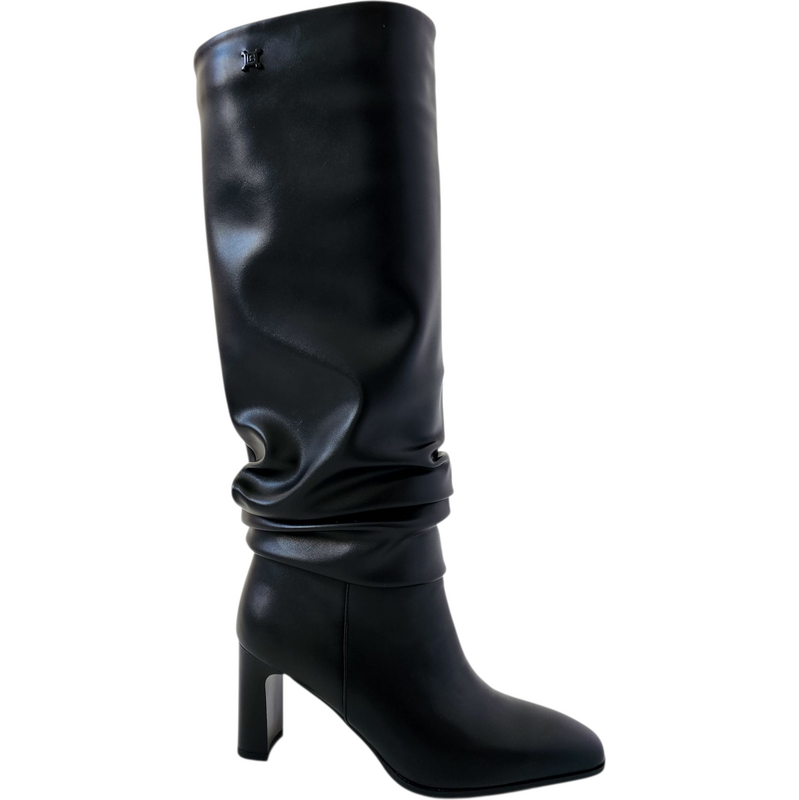 Elegantní černé kozačky Laura Biagiotti Kid Black