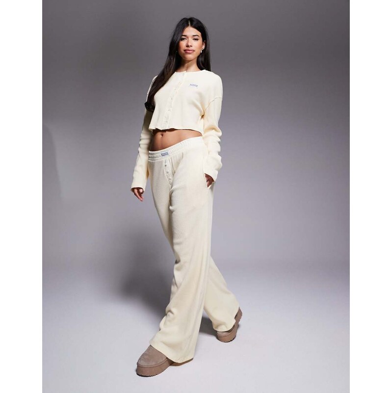 ASOS Weekend Collective Weekend Collective co-ord waffle wide leg 108530144