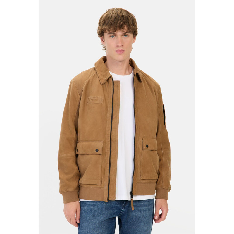 BUNDA CAMEL ACTIVE LEATHER BLOUSON