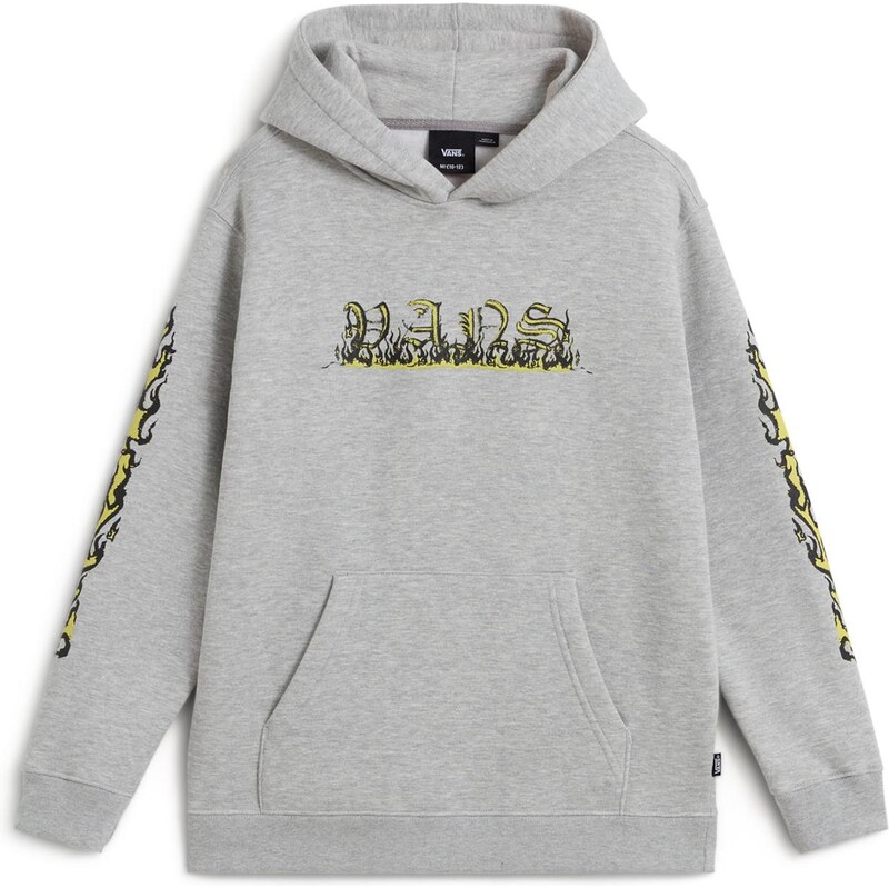 VANS Mikina Inferno žlutá / šedý melír / černá