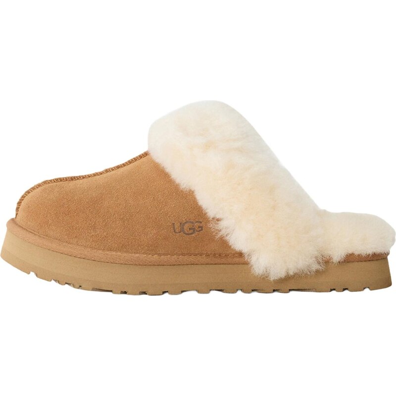 UGG Sandály DISQUETTE světle hnědá / barva bílé vlny