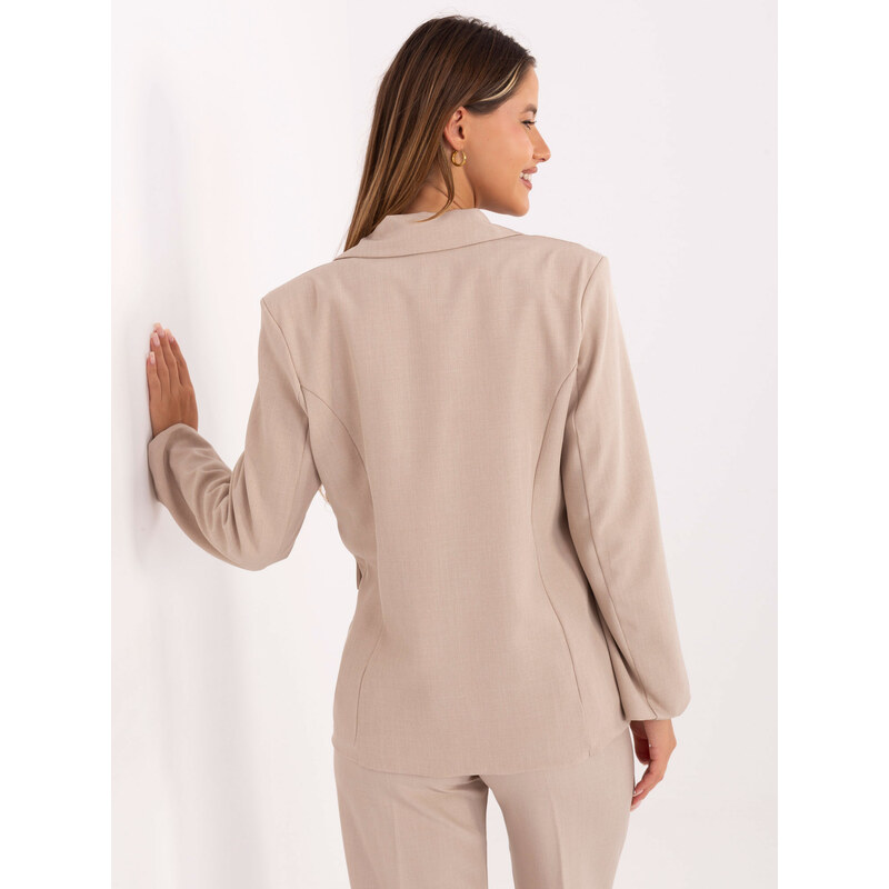 RUE PARIS Blazer-IT-MA-FL8391.87-beige