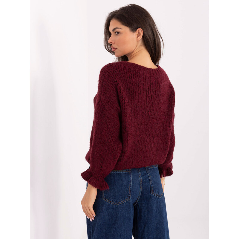 Italy Moda Sweater-MI-SW-2912.10X-burgundy
