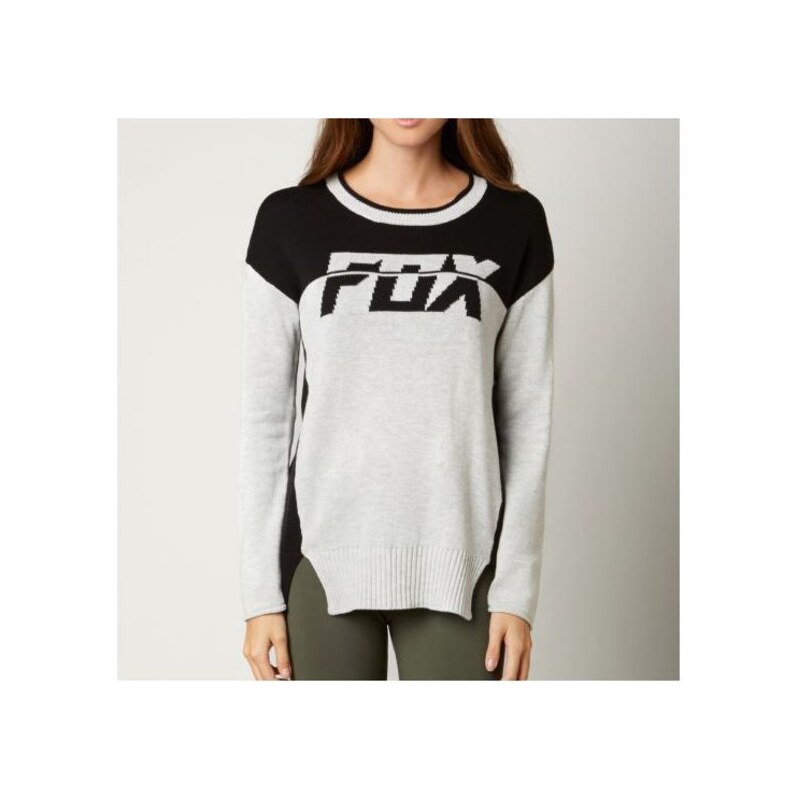 Dámský svetr Fox Identified sweater light heather grey S