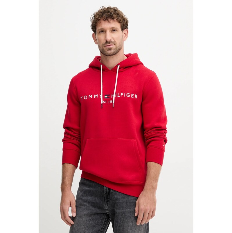 Tommy Hilfiger mikina s kapucí pánská s bavlnou