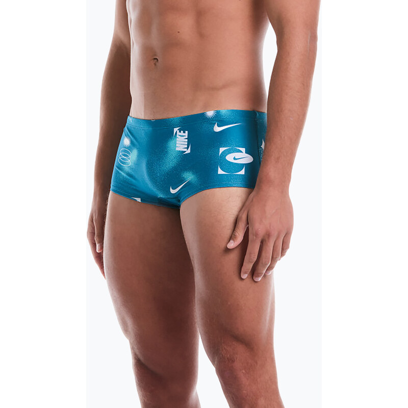 Pánské plavecké slipy Nike Hydrastrong Square Leg Brief green