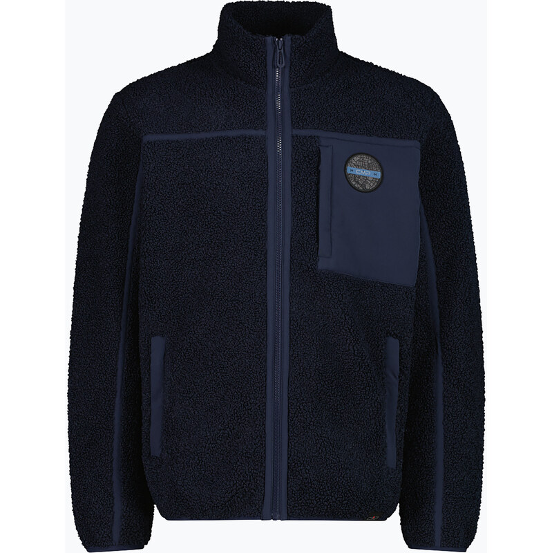 Pánská bunda CMP 35P3877 Teddy Highloft black/blue