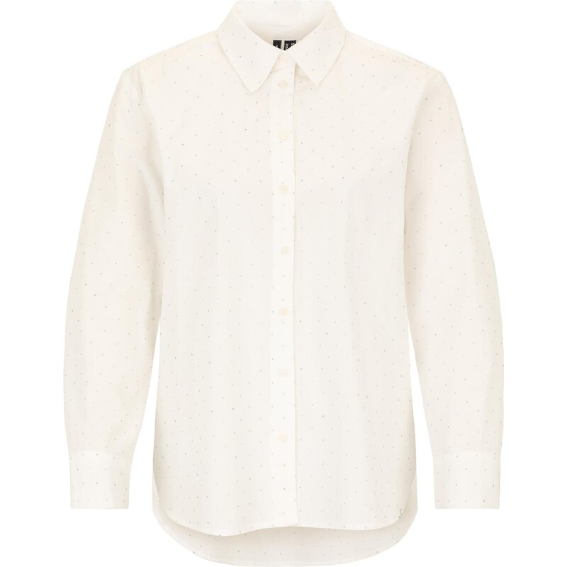 Vero Moda Petite Halenka VMINGA RHINE stříbrná / přírodní bílá
