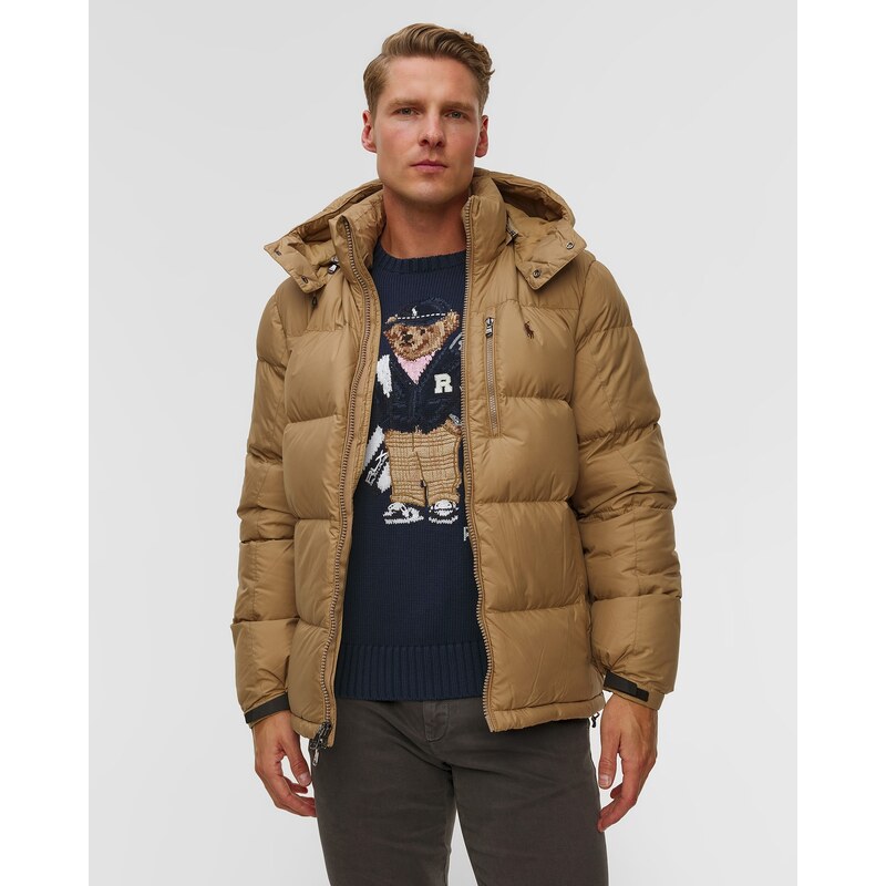 Polo Ralph Lauren Pánská Béžová Prošívaná Bunda Ralph Lauren