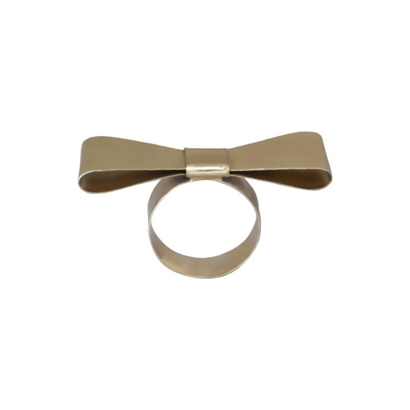 Strömshaga Kovový kroužek na ubrousky Bow Brass