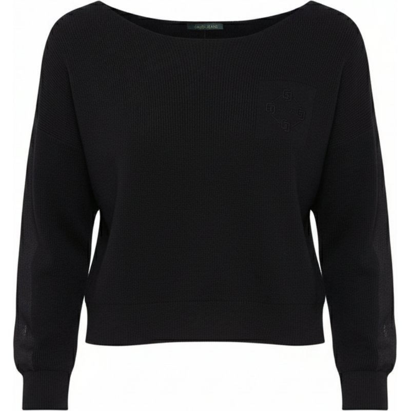 GAUDI Logo Black svetr 108566060