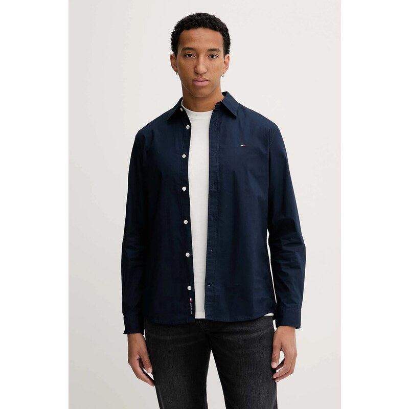 Tommy Jeans košile pánská bavlněná