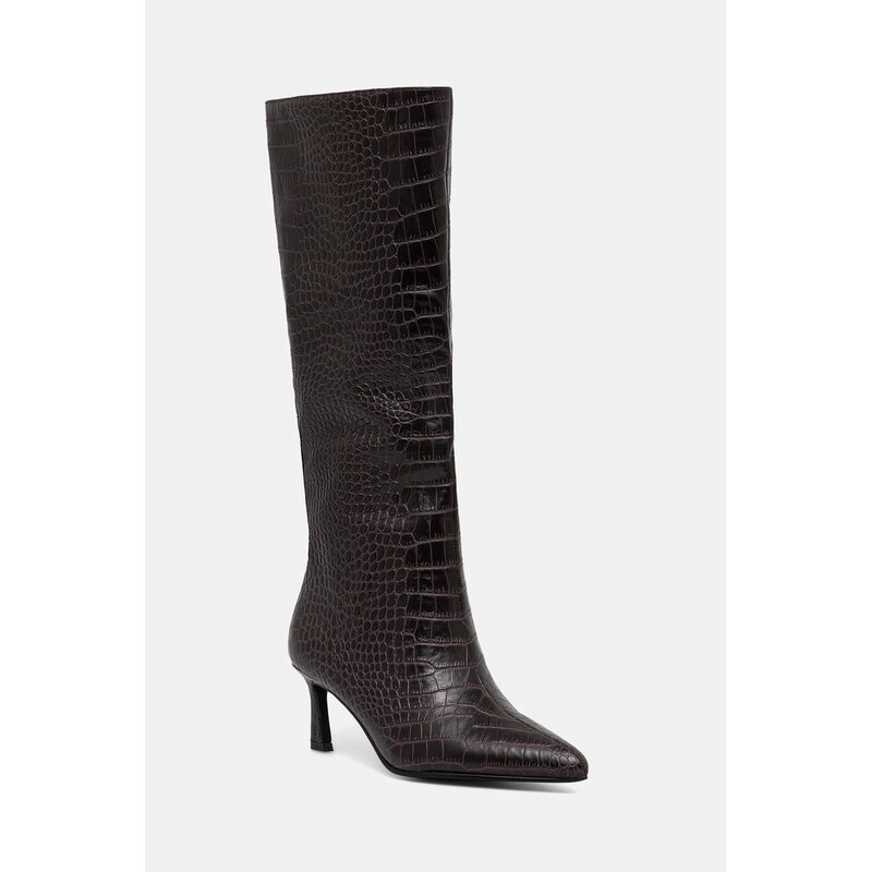 Steve Madden Kožené kozačky Steve Madden Lavan