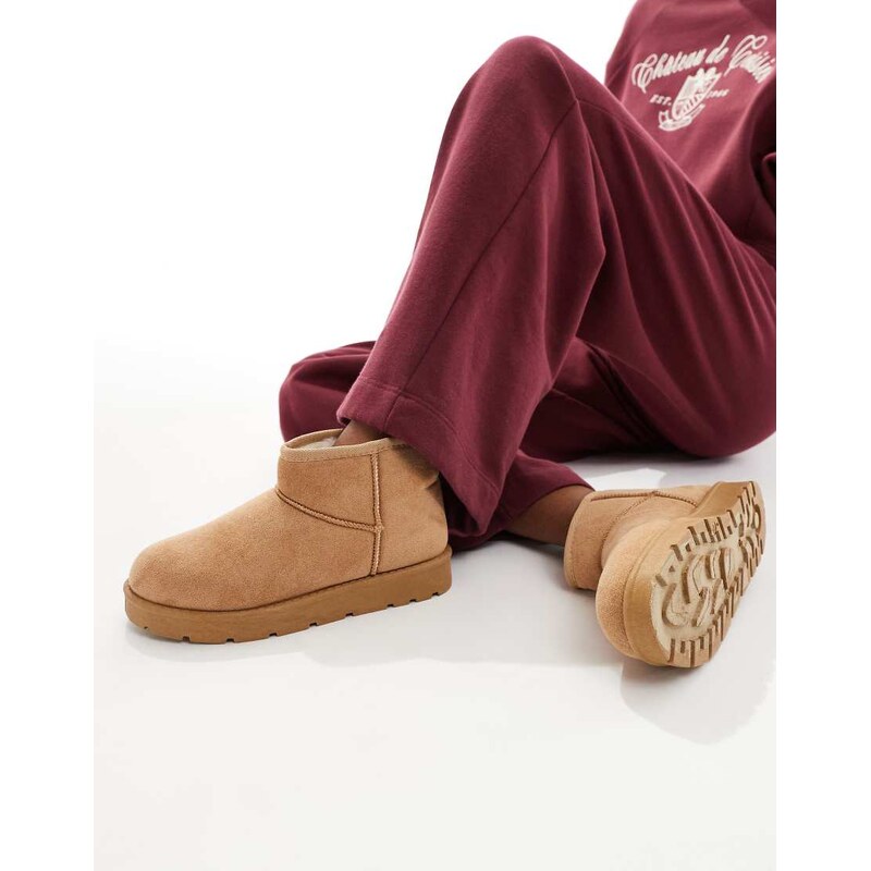 SEQWL cosy mini ankle boots in sand-Neutral 113262455