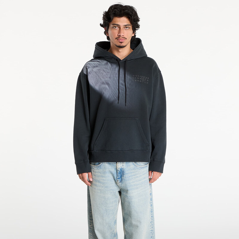 Mikina MM6 Maison Margiela Sweatshirt Washed Black L