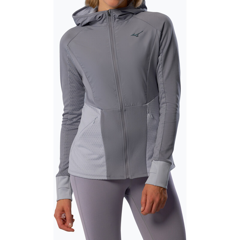 Dámská běžecká bunda Mizuno Active Warm Hybrid Full Zip Hooded
