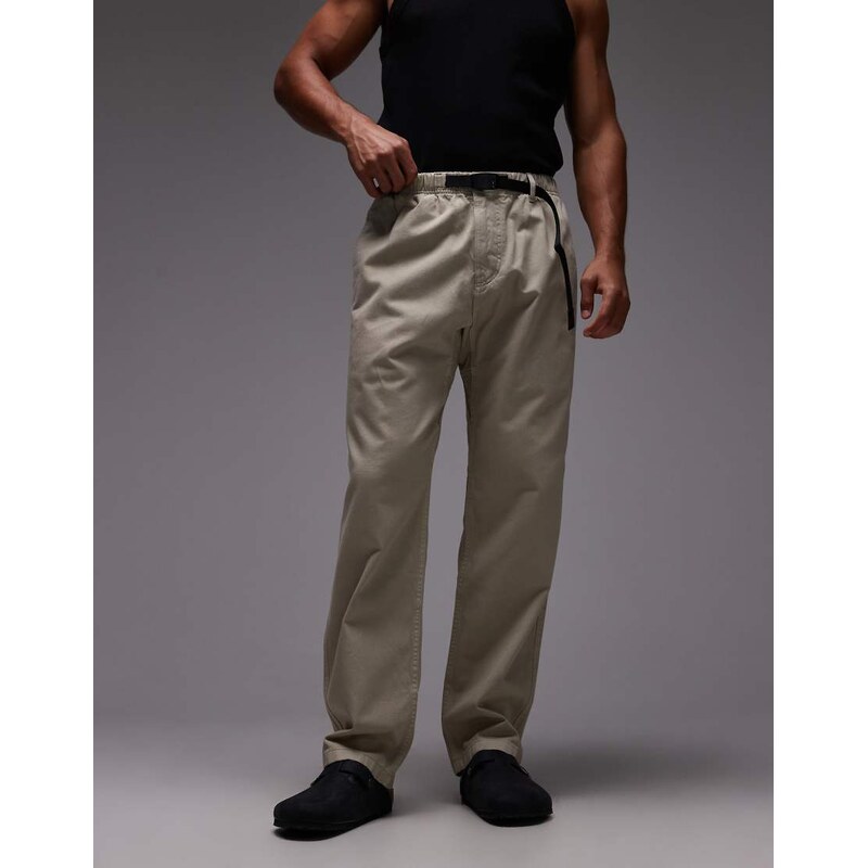 Gramicci G-pant tapered trousers in beige-Neutral