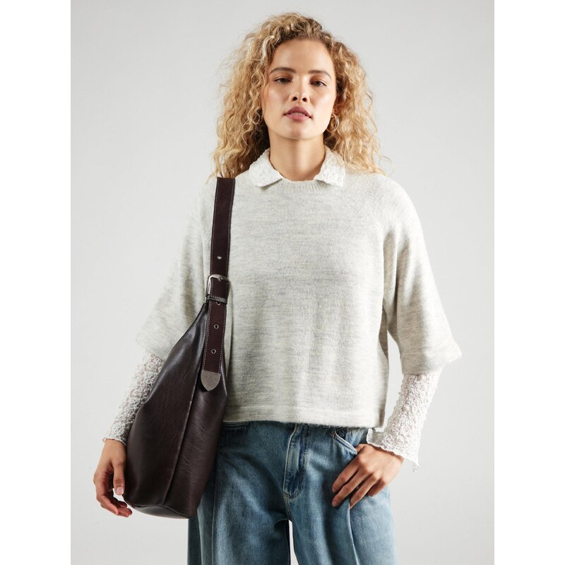 VERO MODA Svetr 'VMLefile' šedý melír