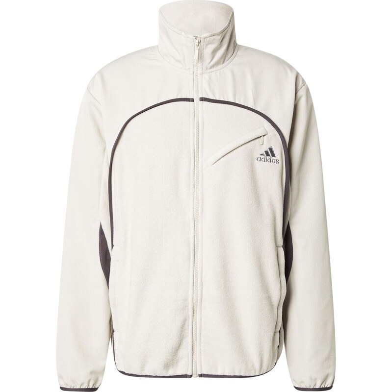 ADIDAS ORIGINALS Fleecová mikina slonová kost / tmavě šedá 108609895