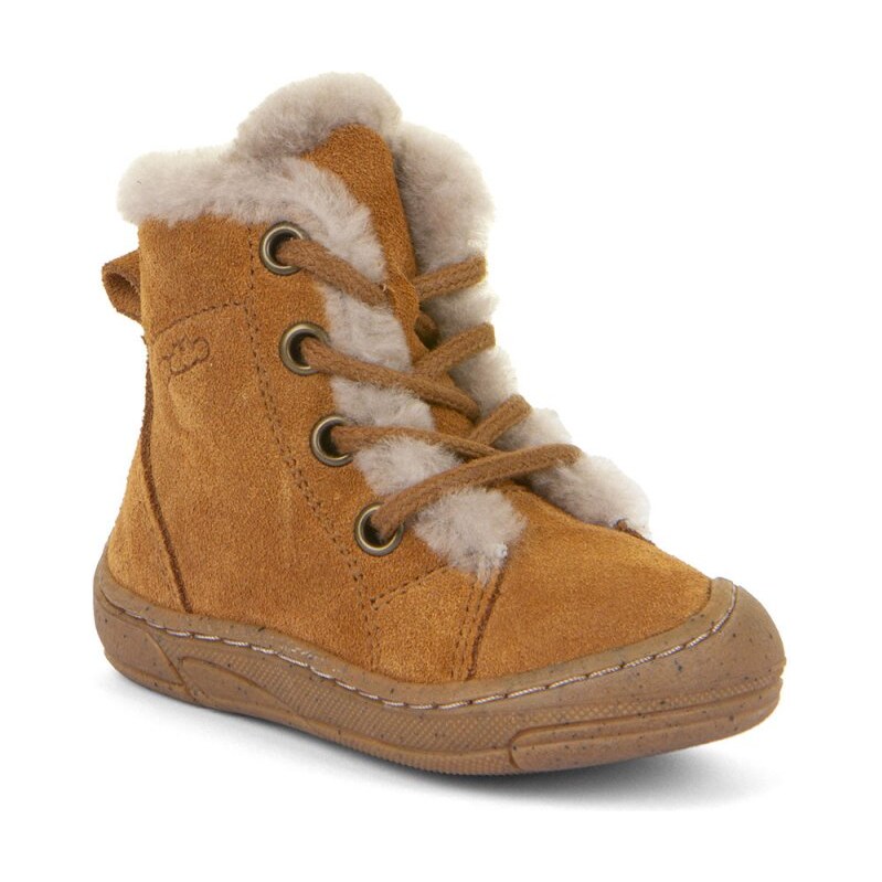 FRODDO dětská zimní obuv minni suede laces G2110140-2 cognac