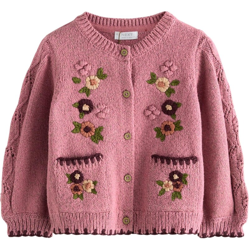 Next Kardigan béžová / zelená / švestková / pink