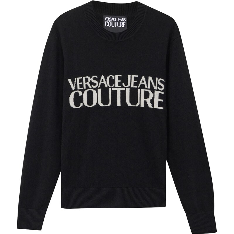 Versace Jeans Couture Svetr černá / bílá