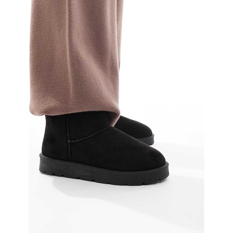 SEQWL cosy mini ankle boots in black 115513397