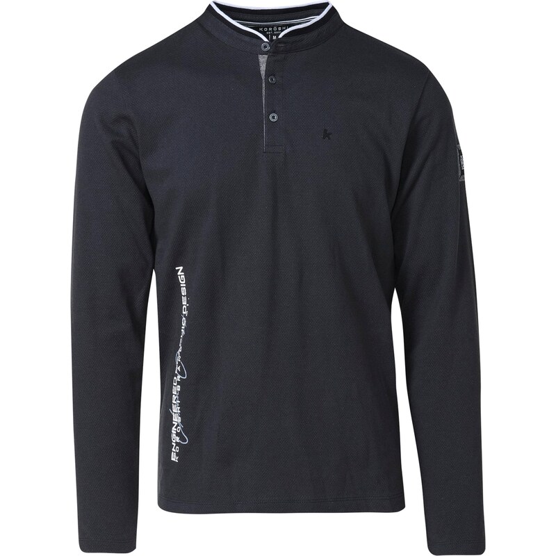 KOROSHI Tričko antracitová / bílá