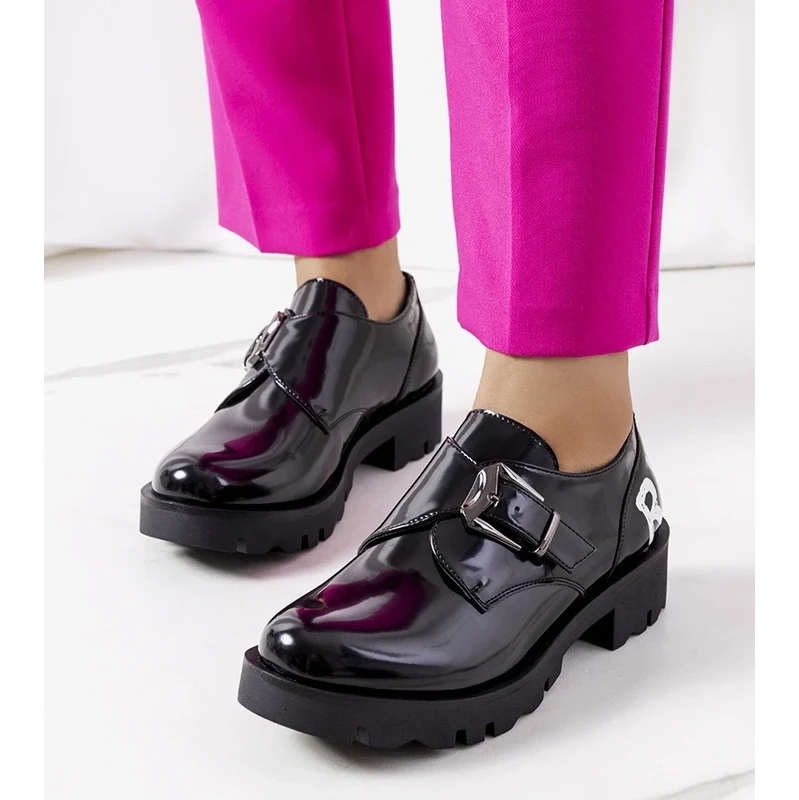 Gemre Black Loafers Lens 108598153