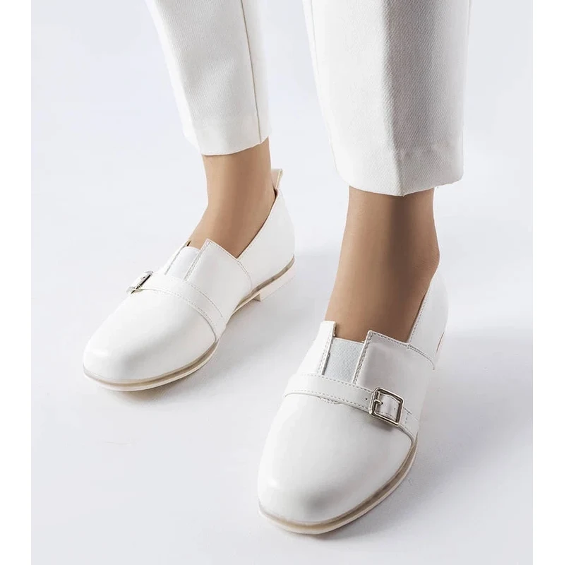 Gemre White loafers with leather insole Felosa 108598558