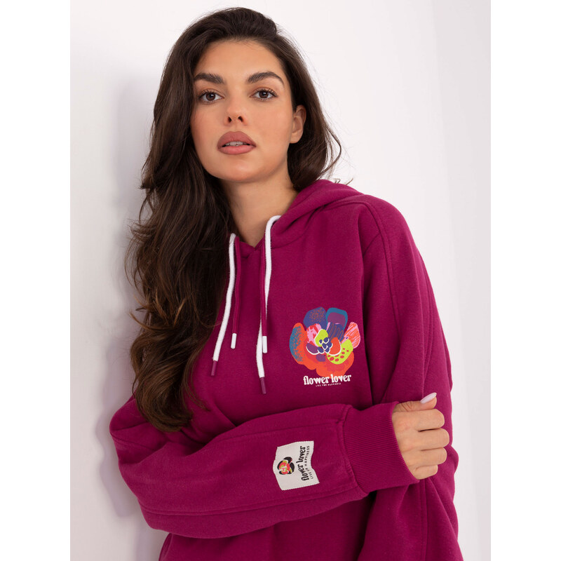 Sublevel Sweatshirt-D10600BK02784A-fuchsia
