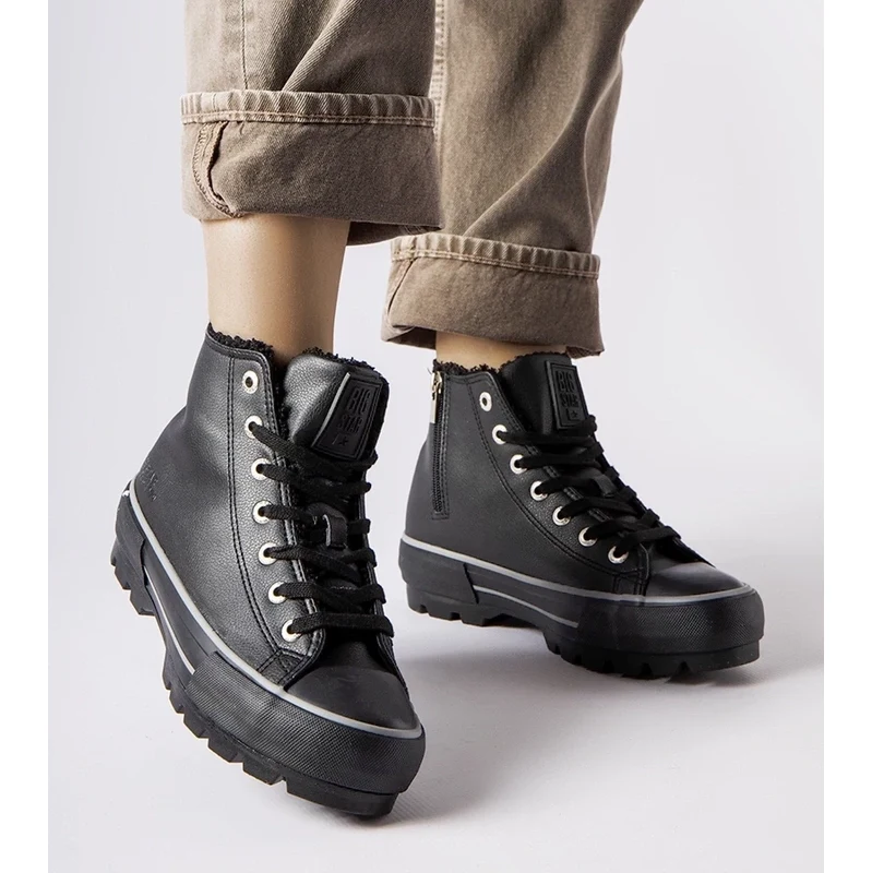 Black insulated sneakers Big Star
