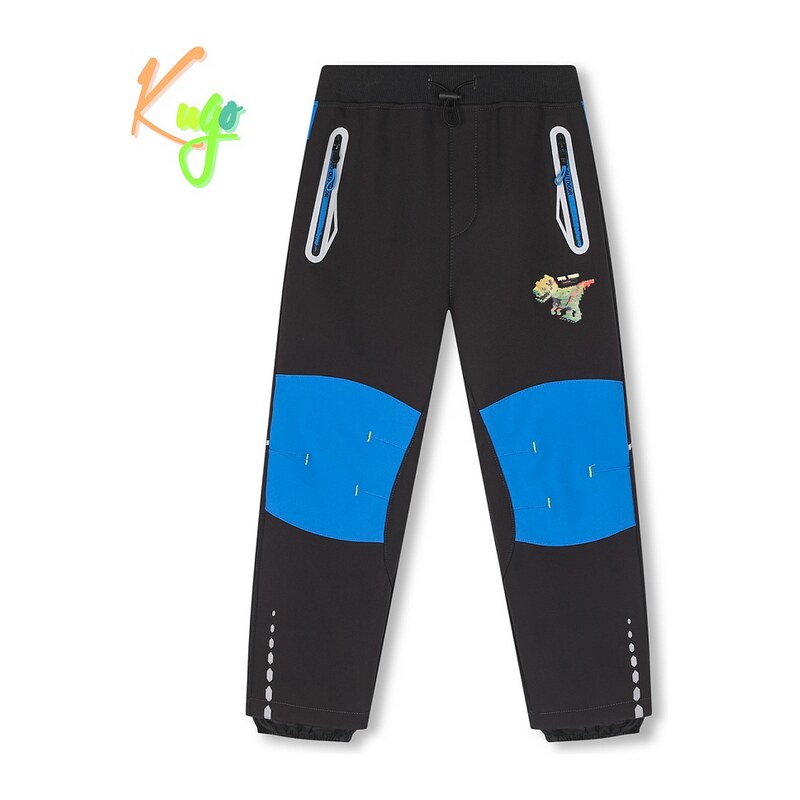 Chlapecké softshellové kalhoty zateplené Kugo HK5515, černá -
