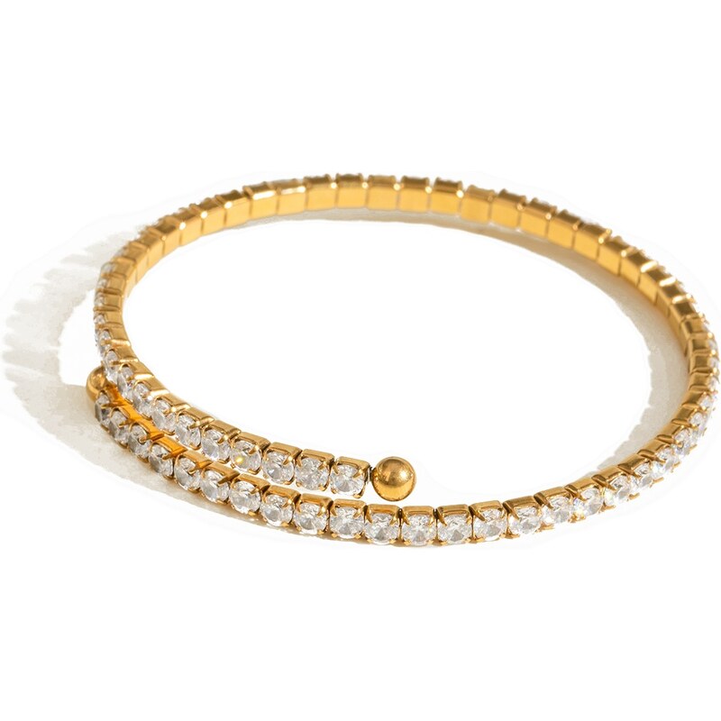 ELENYS Lumina – pozlacený náramek 18K žluté zlato 108610582
