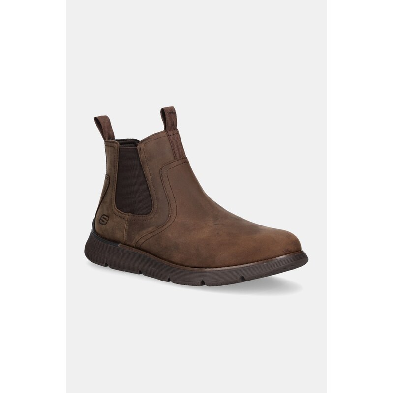 Skechers Nubukové kotníkové boty Skechers AUGUSTINO PAULO