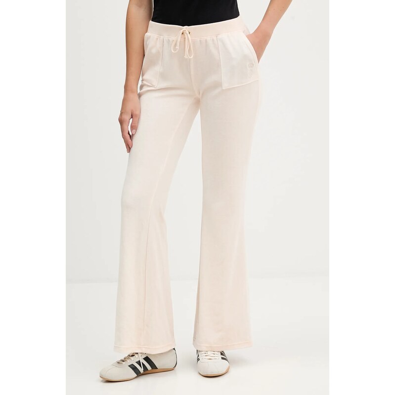 Juicy Couture Velurové teplákové kalhoty Juicy Couture CAISA LOW