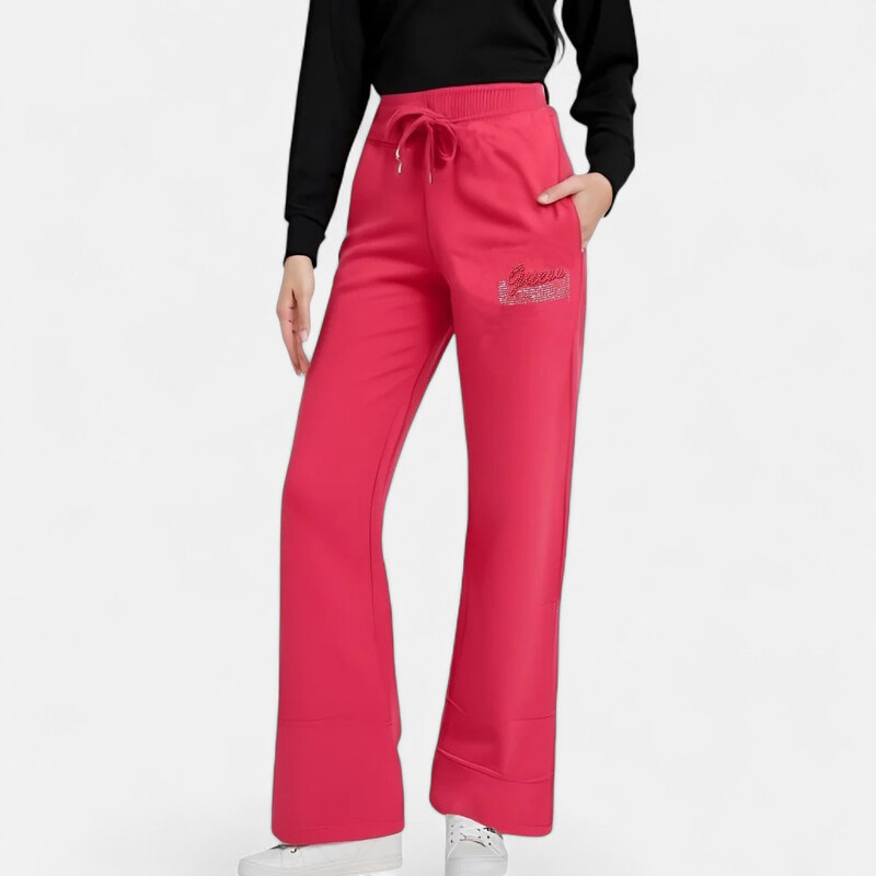 Dámské růžové tepláky Guess M56425
