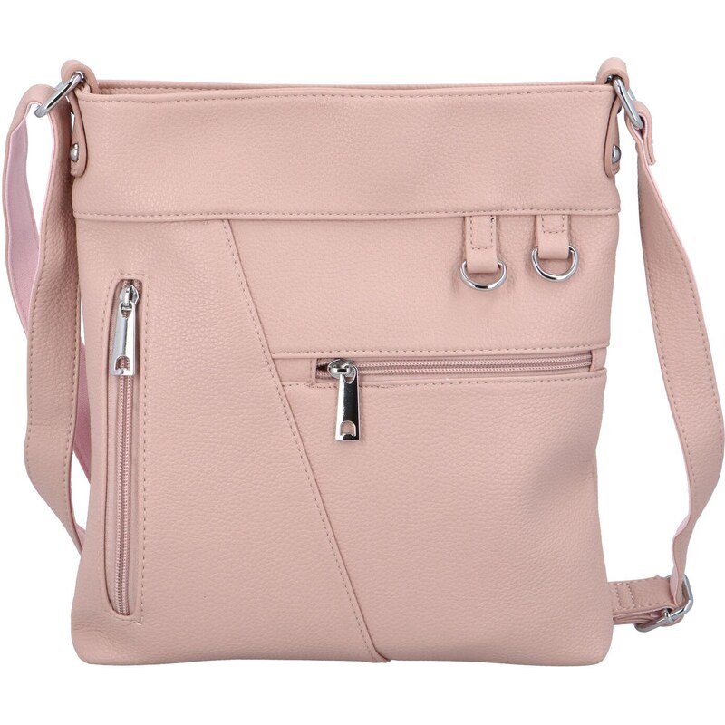 Mahel Módní dámská koženková crossbody Gaston, růžová 110584028