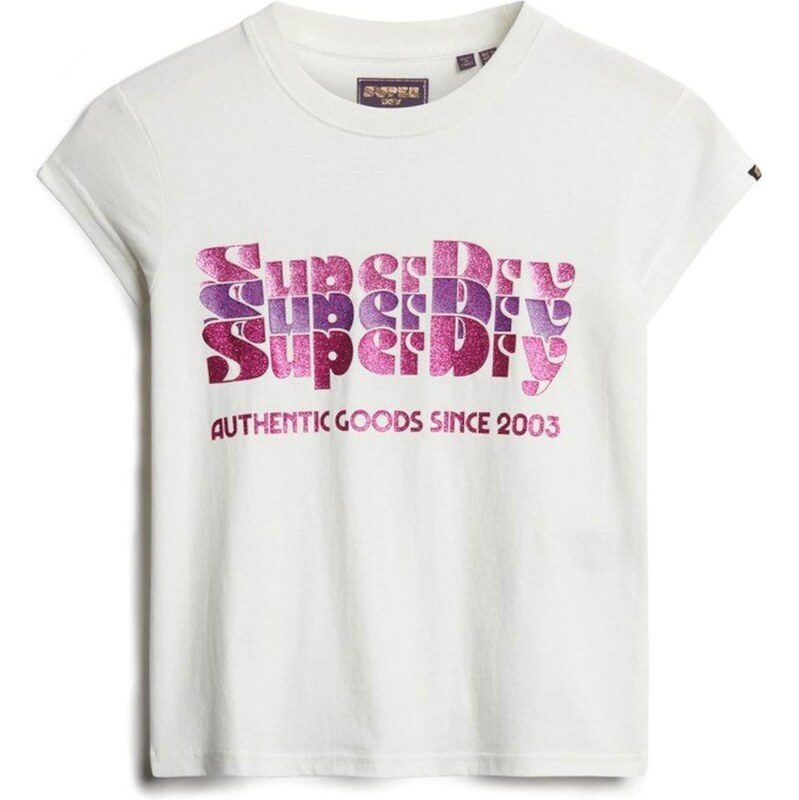 Superdry & Co Tričko režná / zlatá / orchidej / černá