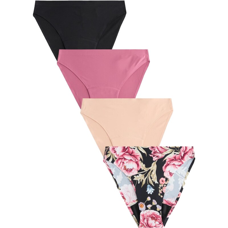 Next Kalhotky meruňková / pink / černá / bílá