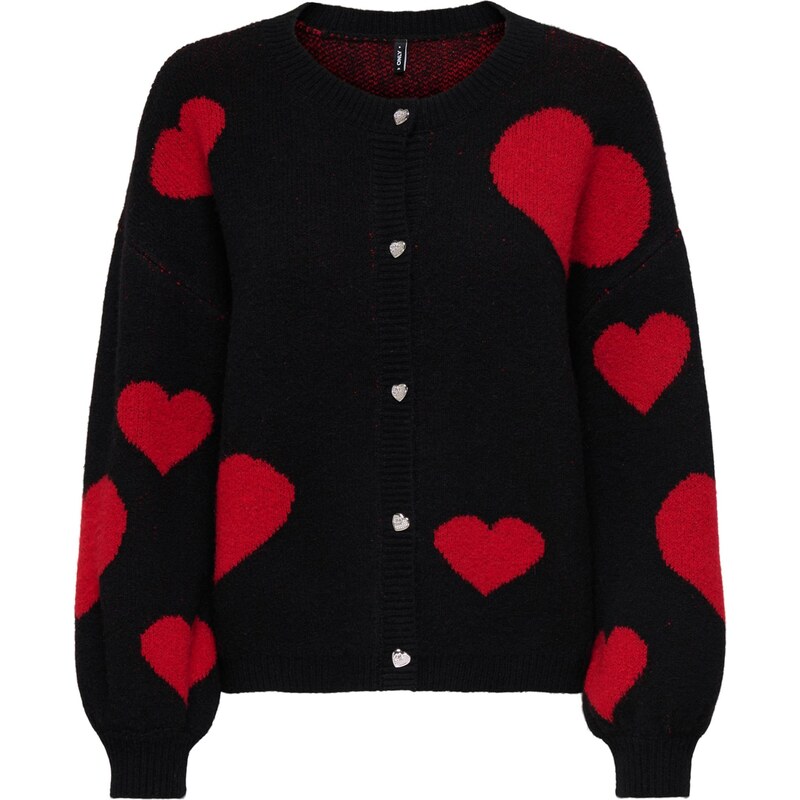ONLY Kardigan ONLLove krvavě červená / černá 108776413
