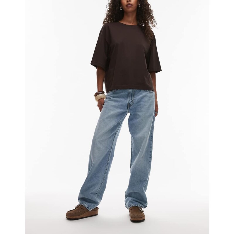 Levis 94 baggy jeans in mid blue