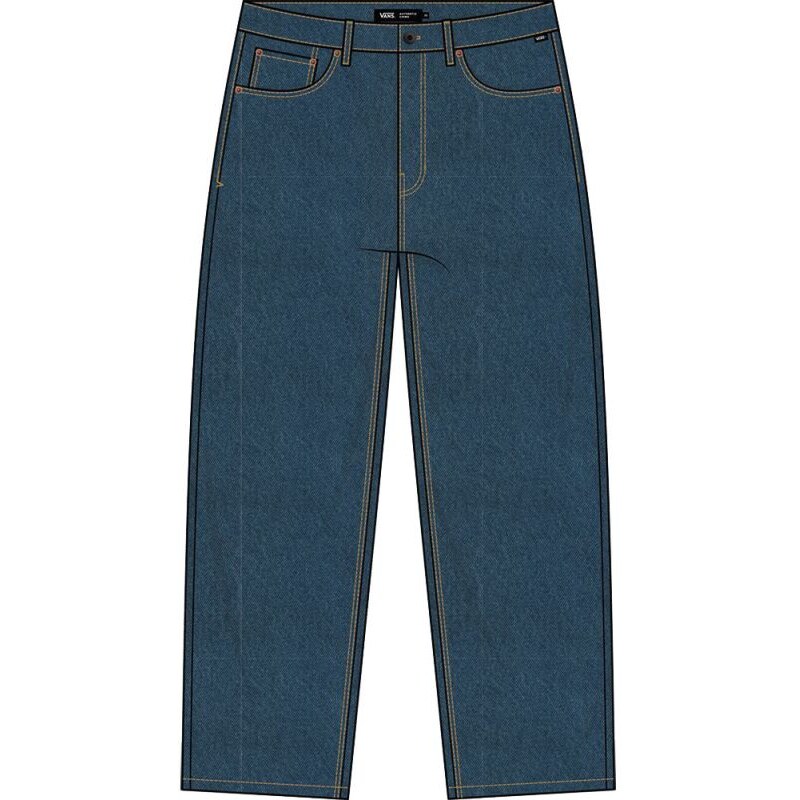 KALHOTY VANS Check-5 Loose Denim KIDS - modrá -