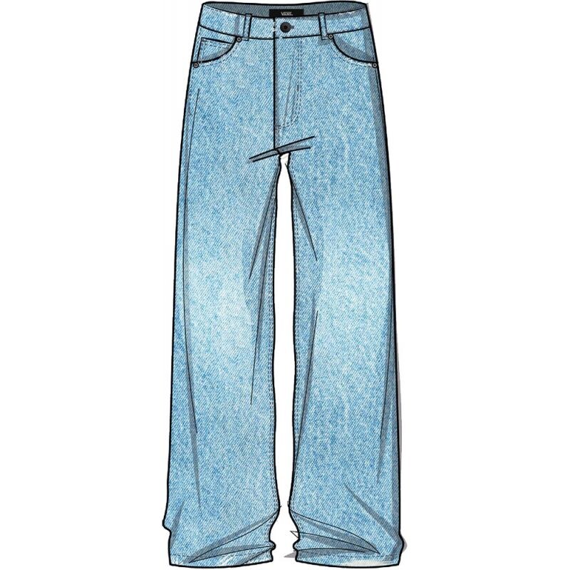 KALHOTY VANS Sirelle Puddle KIDS - modrá -