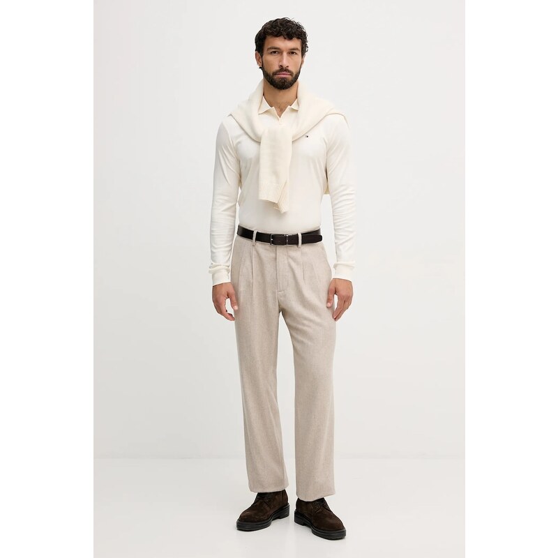 Bavlněné tričko s dlouhým rukávem Tommy Hilfiger
