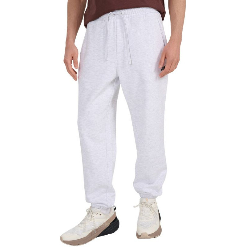 Pánské kalhoty 4F CAS M1140 cool light grey melange 4FWMM00TTROM1140 27M