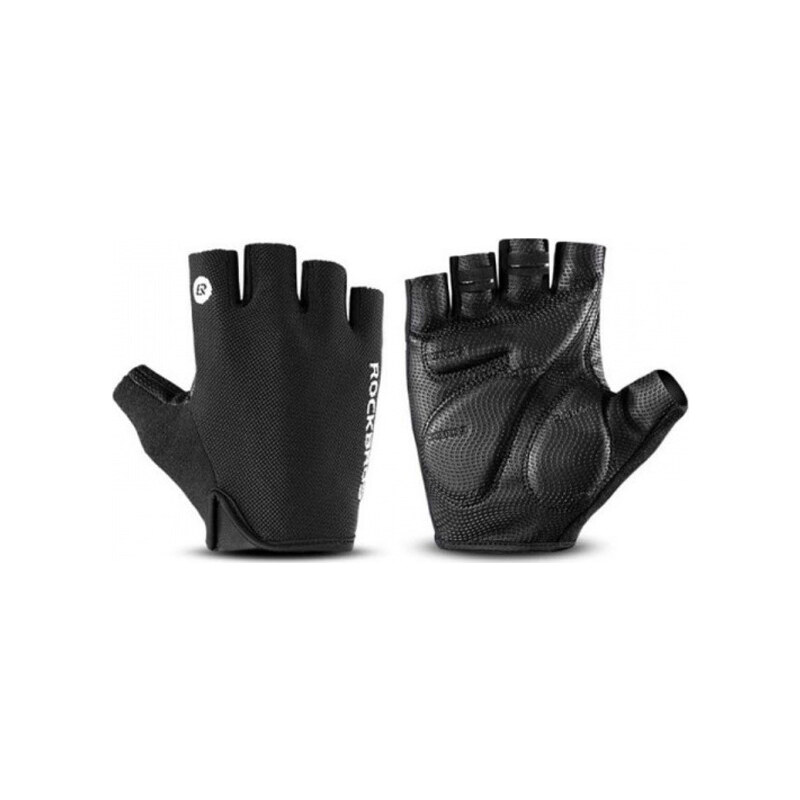 Cyklistické rukavice Rockbros S106BK, velikost M - černé 108243624